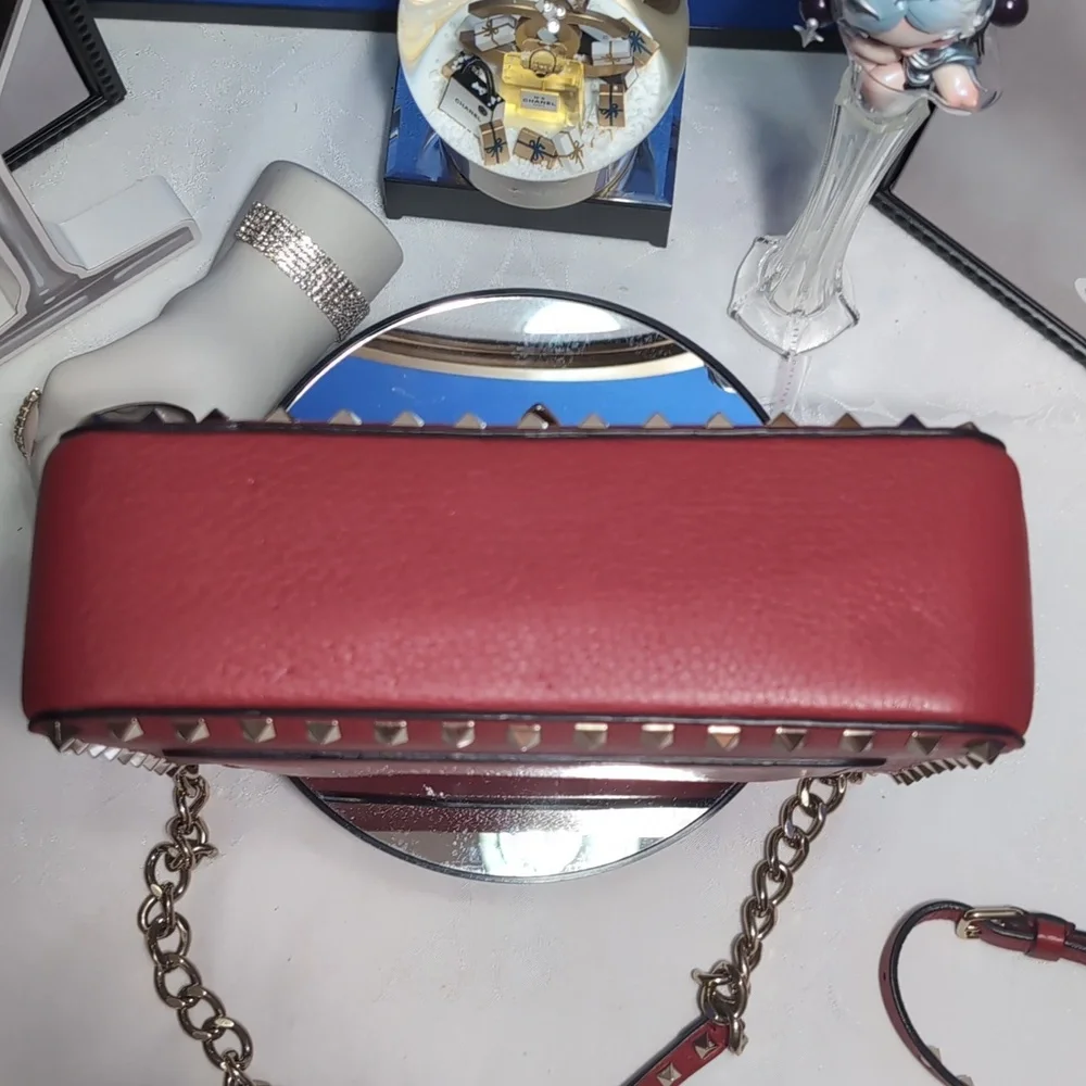 Valentino Garavani Sm. Rockstud Chain Flip Lock Flap Leather Bag - The SIGNATURE